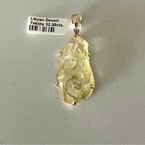 One of a kind Libyan Desert Tektite Pendant